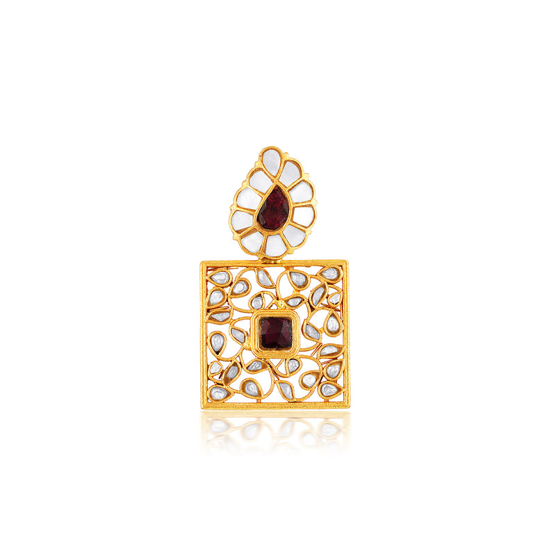 The Ruby Kundan Pendant