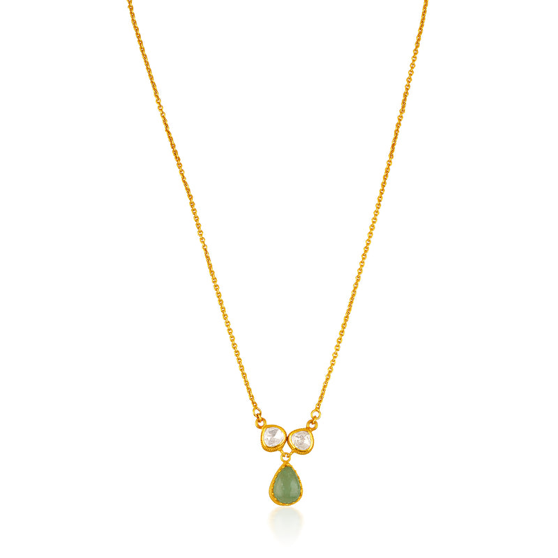 The Emerald Moissanite Band