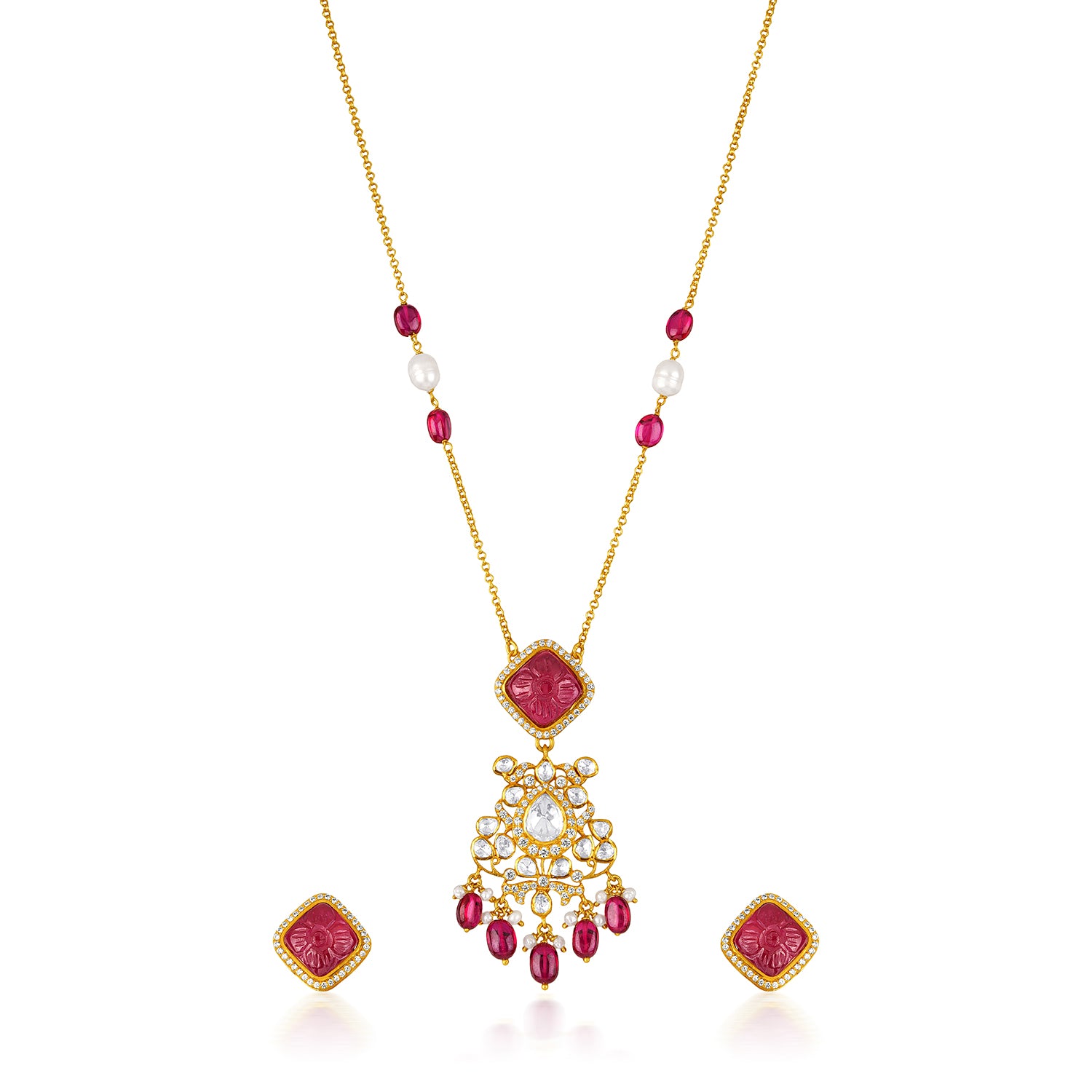 The Crimson Halo Necklace
