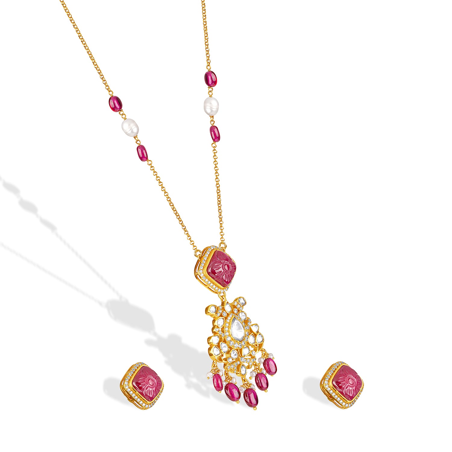 The Crimson Halo Necklace