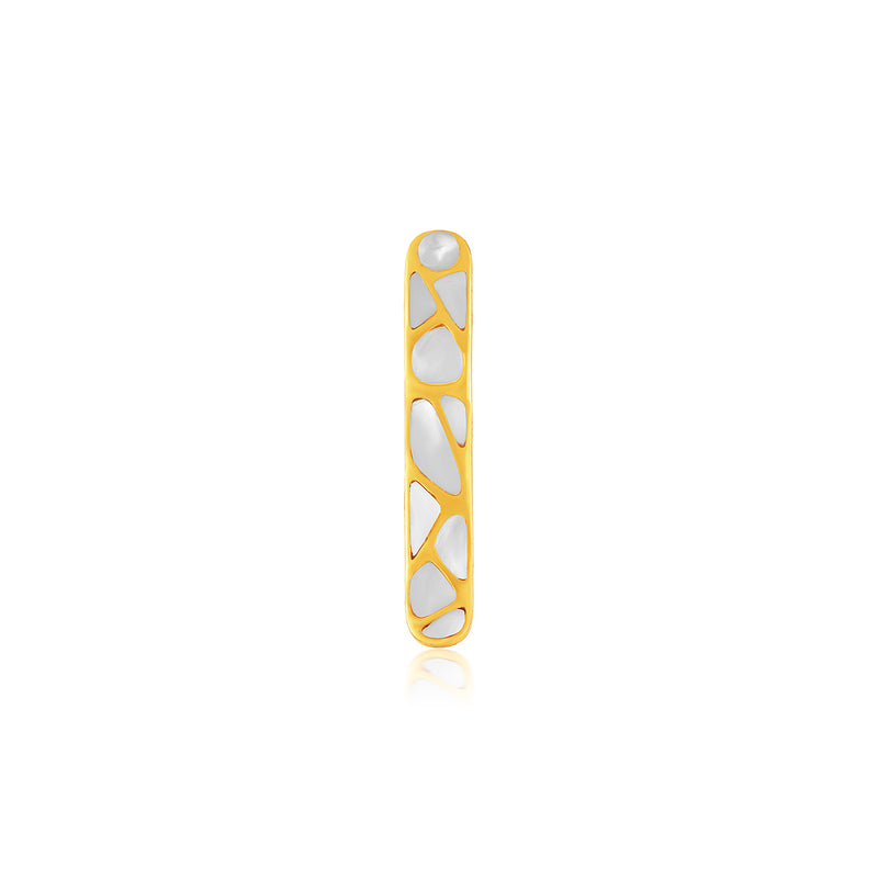The Nacre Moon-Drop Ring