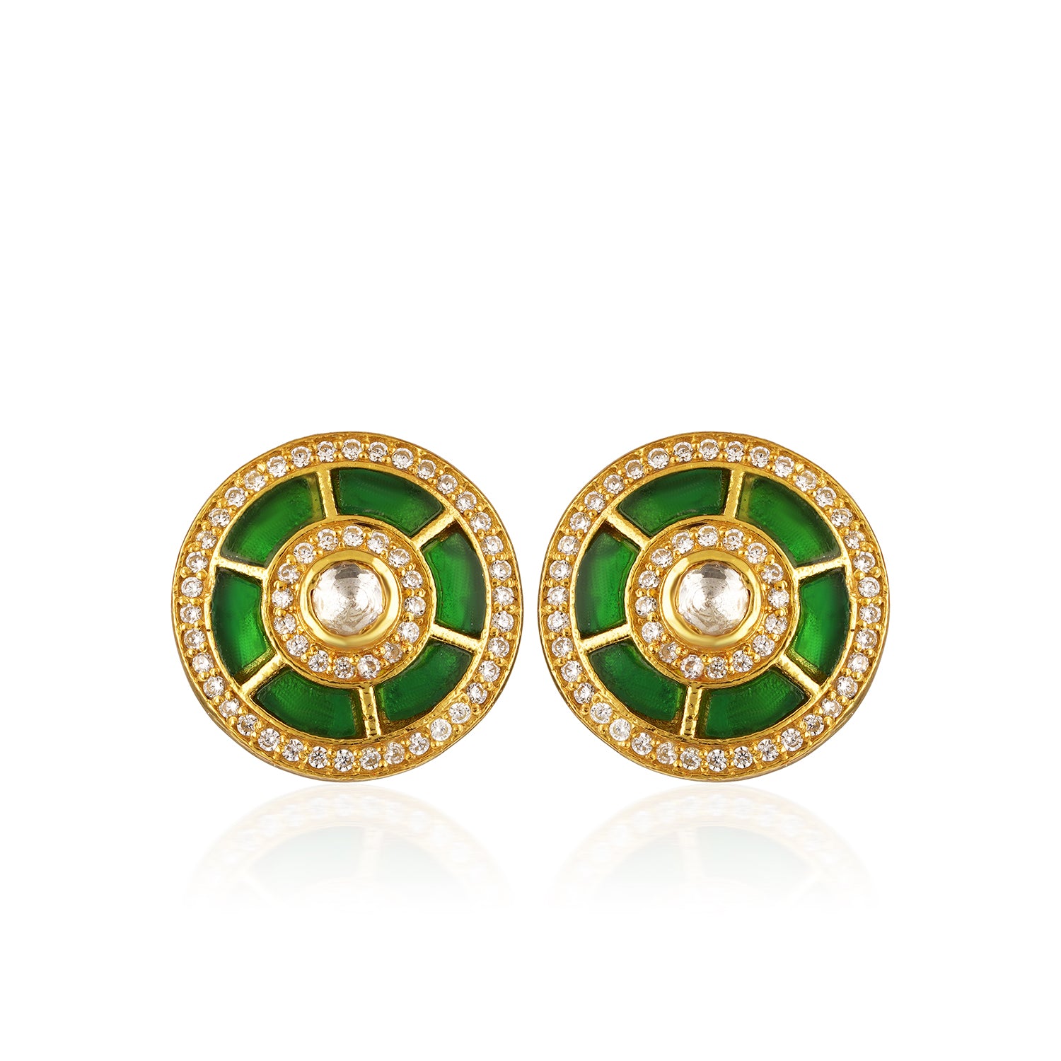 The Emerald Meena Studs