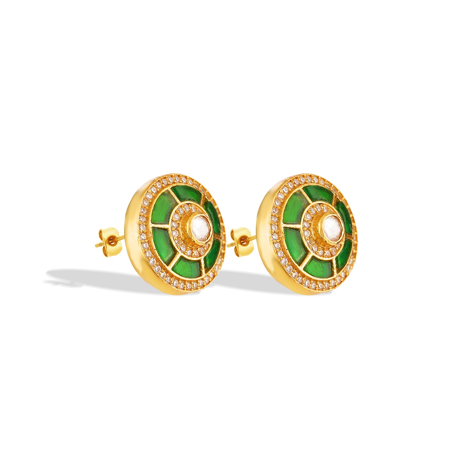 The Emerald Meena Studs