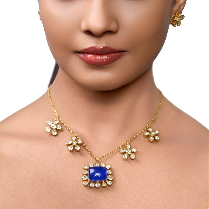 The Cobalt Moissanite Solo