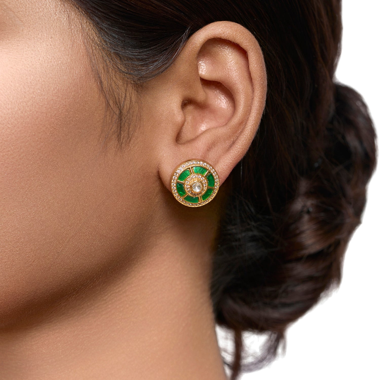 The Emerald Meena Studs