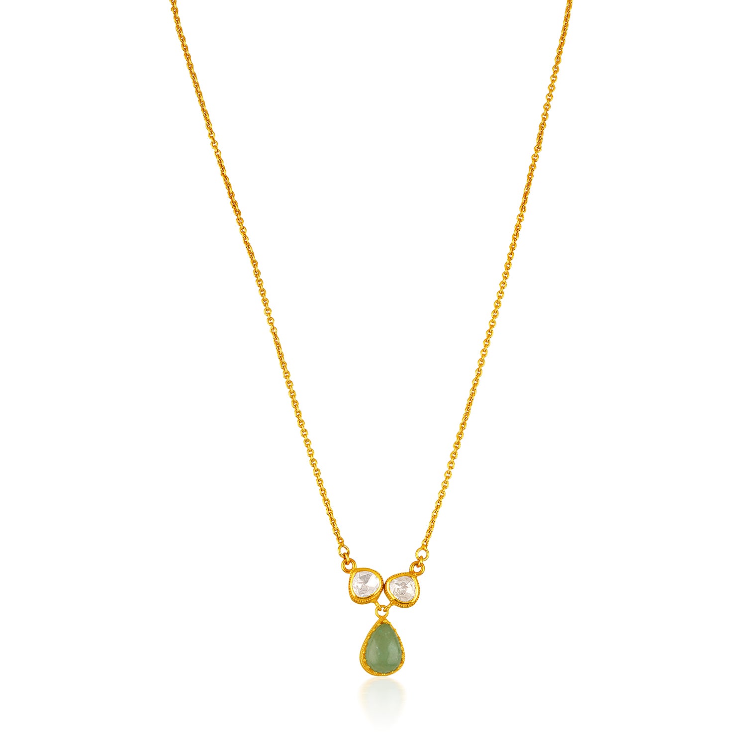 The Emerald Moissanite Band