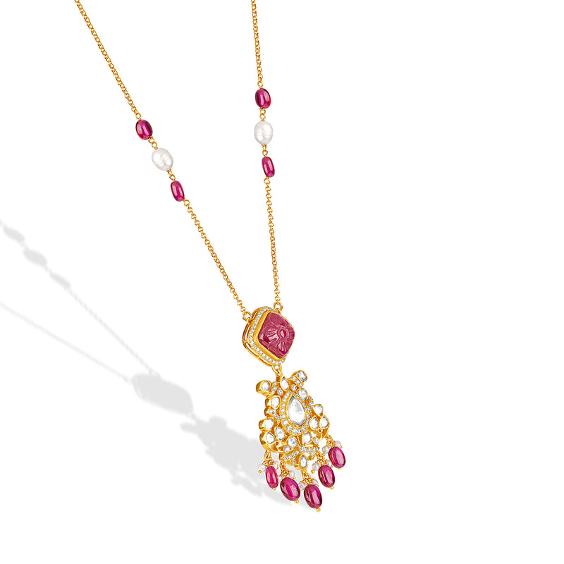 The Crimson Halo Necklace