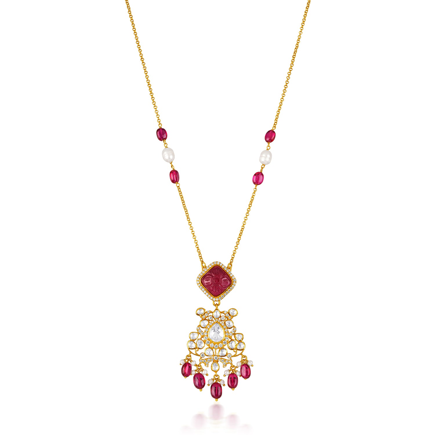 The Crimson Halo Necklace