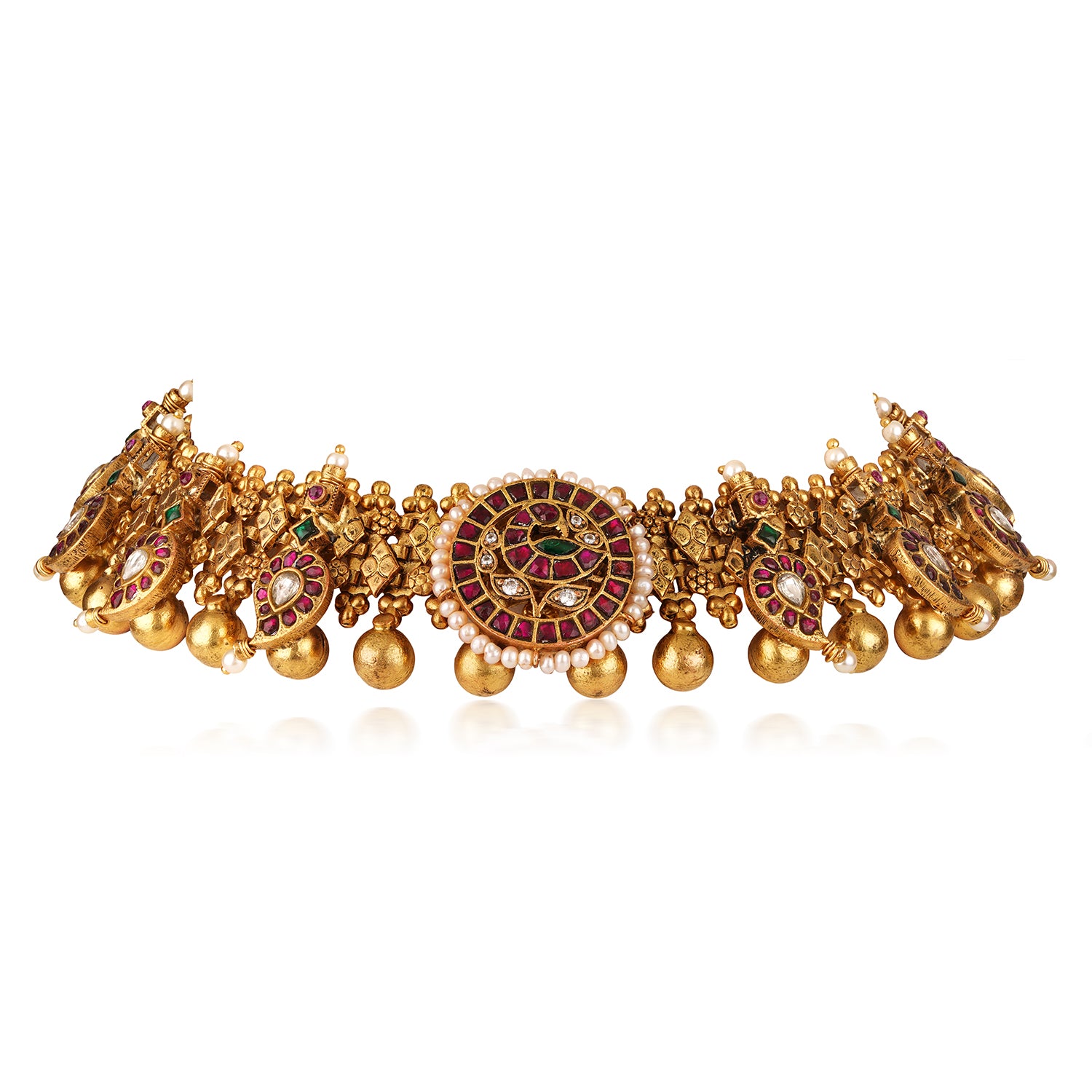 The Kundan Pearl Medallion
