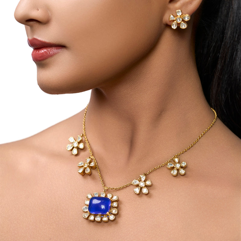 The Cobalt Moissanite Solo