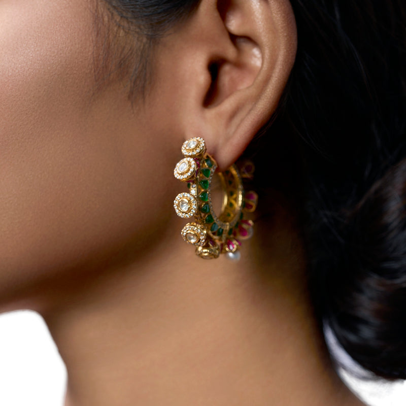 The Swarovski Kundan Drops