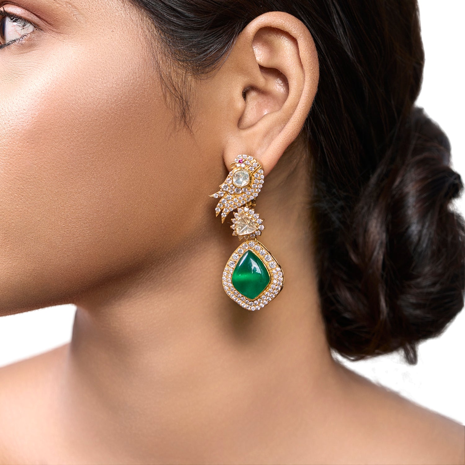 The Emerald Swarovski Halo